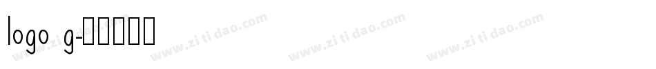 logo g字体转换